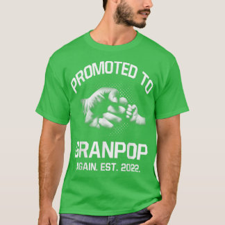 Camiseta Promovido a Granpop novamente EST 2022 Fathe Natal