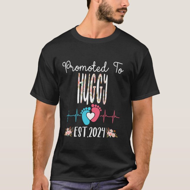 Camiseta Promovido a HUGGY no Est 2024 Gravidez no Soo (Frente)