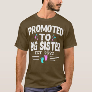Camiseta Promovido À Irmã Grande Est 2022 O Gênero Revela R