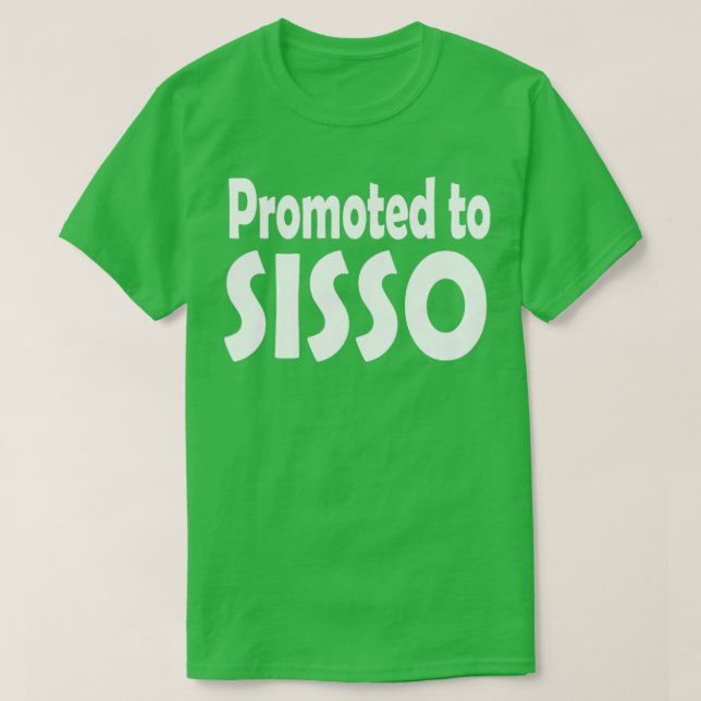 Camiseta Promovido a irmã mais velha (Frente do Design)