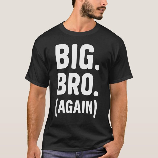 Camiseta Promovido a Irmão Cute Sibling dá risos engraçados (Frente)