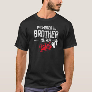 Camiseta Promovido A Irmão De Novo Na Gravidez Do Ano De 20