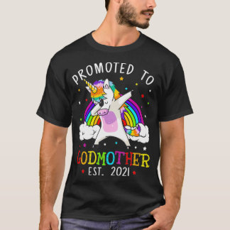 Camiseta Promovido A Madrinha 2021 Presentes Unicórn _1 