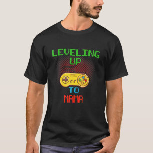 Camiseta Promovido A Mama Engraçado Desbloqueado Nivelando