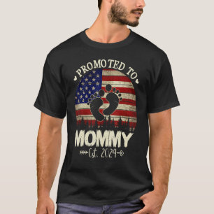 Camiseta Promovido À Mamãe 2024, Primeira Vez, Nova Pregna