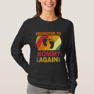 Camiseta Promovido À Mamãe Novamente Anunciante De Gravidez