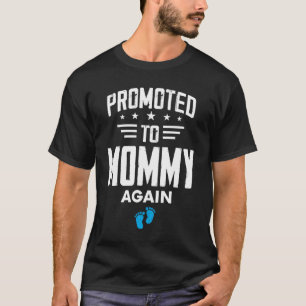 Camiseta Promovido a Mamães de novo É uma gravidez infantil