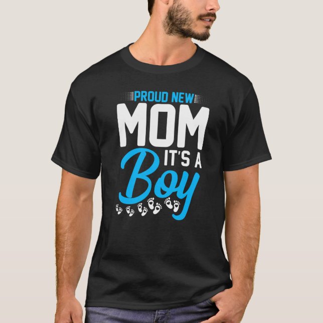 Camiseta Promovido a Mamães Revelam Orgulho Nova Mãe (Frente)