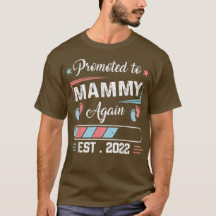 Camiseta Promovido A Mammy Novamente No Ano De Gravidez Do 