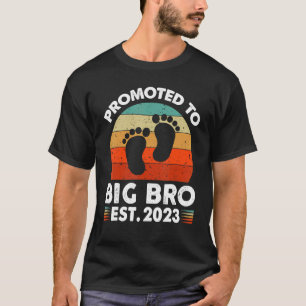 Camiseta Promovido a mano mais velho Vou ser um irmão mais