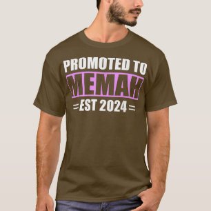 Camiseta Promovido À Memah Est 2024 Anúncio De Gravidez