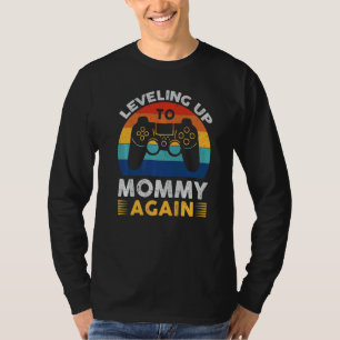 Camiseta Promovido A Nivelar Novamente As Mamães Para As Ma