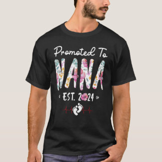 Camiseta Promovido A Nova Gravidez Nana 2024 Pela Primeira 