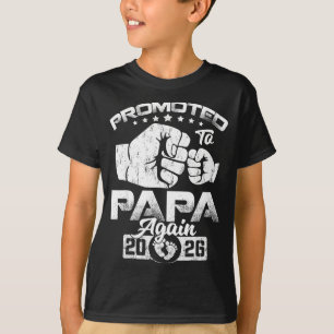 Camiseta Promovido a papai est 2026 anúncio de gravidez