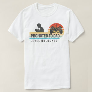 Camiseta Promovido a Papai – Nível Desbloqueado