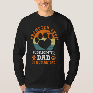 Camiseta Promovido a partir do Pai Pudelponter Funny Pudelp