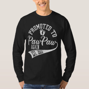 Camiseta Promovido A Pawpaw De Novo Pai De 2022 Para M