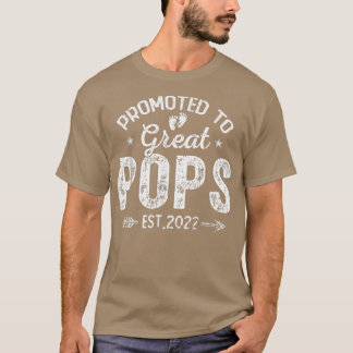 Camiseta Promovido A Pop Excelentes De 2022 Vintage Padre D