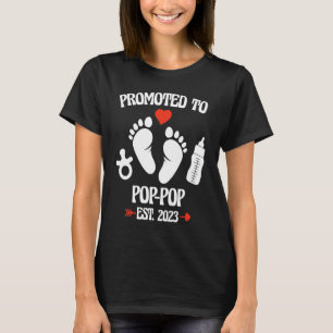 Camiseta Promovido A Pop Pop 2023 Pela Primeira Vez Novo Av