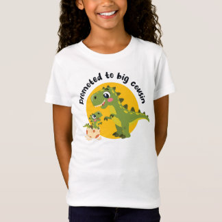 Camiseta Promovido a primo grande - dinossauro infantil (le