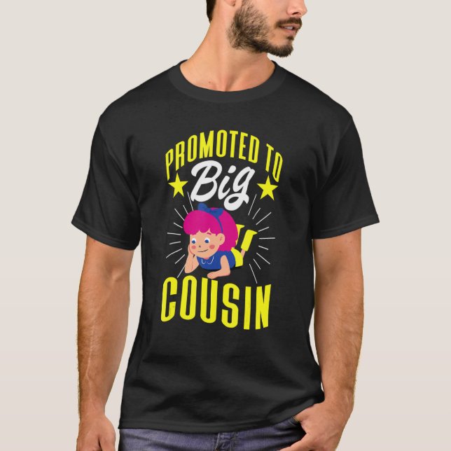 Camiseta Promovido A Primo Grande Para Meninas (Frente)