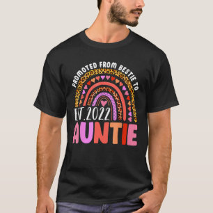 Camiseta Promovido a Tia Est 2022 Leãozinho Fofo Arco-íris