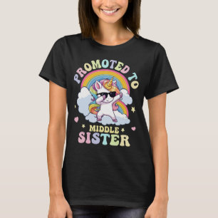 Camiseta Promovido a Unicórnio Irmã Média