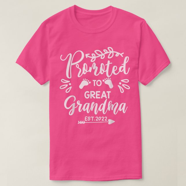 Camiseta Promovido À Vovó Excelente 2022 Revelação De Gravi (Frente do Design)