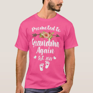 Camiseta Promovido À Vovó Novamente Em 2022 Para Ser Nova M