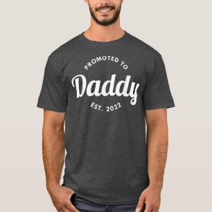 Camiseta Promovido ao Anúncio de Gravidez do Pai