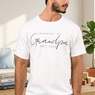 Camiseta Promovido ao Avô Clássico Projeto de Roteiro Ano E