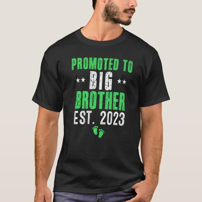 Camiseta Promovido ao Big Bro 2023 Eu vou ser um grande irm (Frente)
