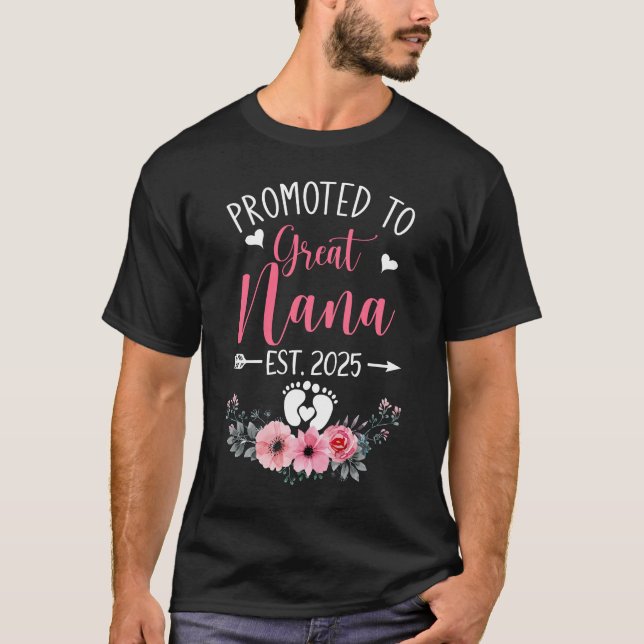 Camiseta Promovido Ao Dia de as mães Nana Est 2025 (Frente)