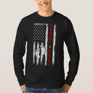 Camiseta Promovido Ao Dia de os pais Da Primeira Vez Do Pai