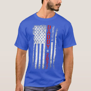 Camiseta Promovido Ao Dia de os pais Da Primeira Vez Do Pai