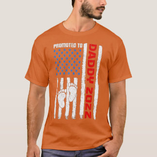 Camiseta Promovido Ao Dia de os pais Da Primeira Vez Do Pai