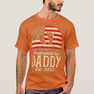 Camiseta Promovido Ao Dia de os pais Da Primeira Vez Do Pai