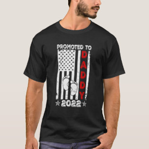 Camiseta Promovido Ao Dia de os pais Da Primeira Vez Do Pai