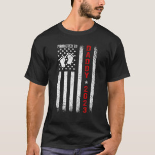 Camiseta Promovido Ao Dia de os pais Pela Primeira Vez Do P