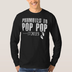 Camiseta Promovido Ao Dia de os pais Pop Pop 2023 Pela Prim