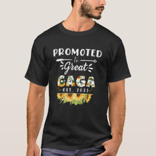 Camiseta Promovido Ao Excelente Gaga Da Primeira Vez Floral