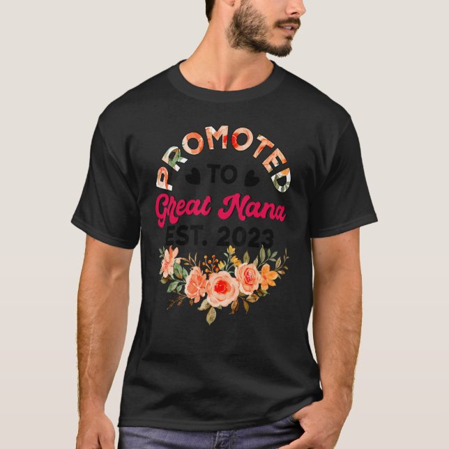 Camiseta Promovido Ao Excelente Nana Est 2023 Floral (Frente)