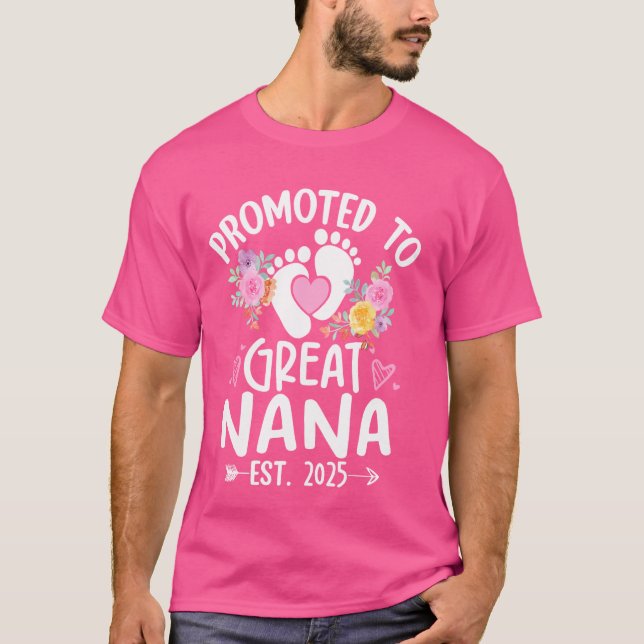 Camiseta Promovido ao Excelente Nana Est 2025 Primeira Vez  (Frente)
