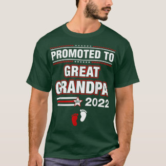 Camiseta Promovido ao Excelente Vovô no Est 2022 Homens pel
