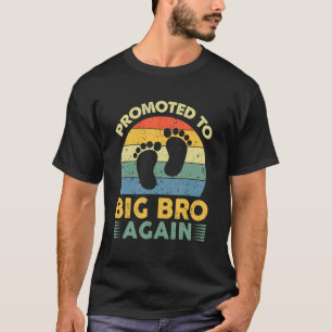 Camiseta Promovido Ao Grande Irmão Novamente Gravidez Annou