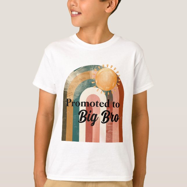 Camiseta Promovido ao Grande Irmão Rainbow Sun (Frente)