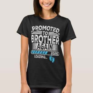 Camiseta Promovido Ao Irmão De Novo. 2026 Carregando Engraç