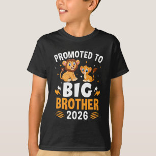 Camiseta Promovido Ao Irmão Mais Velho 2026 Leão Animais Me
