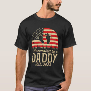 Camiseta Promovido Ao Novo papai Pai 2023 Da Primeira Vez P