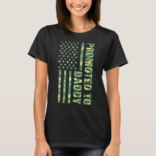 Camiseta Promovido Ao Pai 2022 Pela Primeira Vez Dia de os 